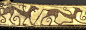 这件黄金胸针长20厘米，来自一个叫做 Tomba del Littore 的古墓，其发掘地点是在托斯卡纳，一个叫做 Vetulonia 的小城。墓主人是一个生活在公元前7世纪的伊特鲁里亚人。

在这件黄金胸针上，伊特鲁里亚的金匠大量使用了微小的黄金细珠，在金制的平面或曲面上，焊接出具有浮雕感造型的猎豹与装饰花纹