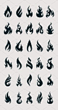 Vector Fire Icons by Vecster on @creativemarket