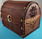 Zelda  Wooden Hyrule Treasure Chest (With Sound). HOLY CRAP, some talented people up in @Etsy.