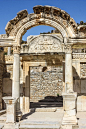 The Temple of Hadrian in Ephesus is one of the most well-preserved buildings of ancient Ephesus ruins in Turkey. Read the article to see more images from #Ephesus.