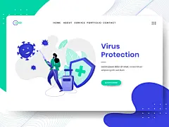 医疗矢量插画口罩消毒水医疗插画消毒液