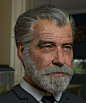 Portrait of Pierce Brosnan , David Kuo : Finally wrapped up! It was a long journey, sort of?  I really enjoyed the process and finally got to learn Xgen in-depth as well as trying out some new knowledge I picked up for Vray.

The result I think is decent 