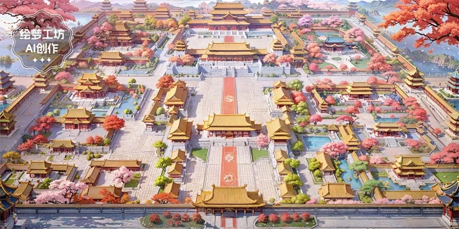 绘梦工坊丨AI古风室外背景《大地图》3 - 小红书-花瓣网