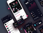 Music app concept design design app mobile app player mobile app design app ui ux music app