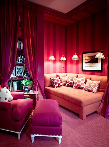 粉色沙发床