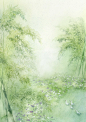 〔 古风水彩素材 〕作者' 山人辰露 