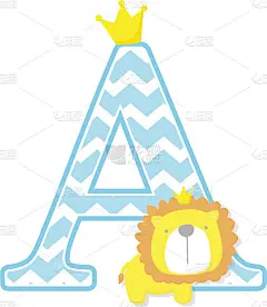 首字母a和可爱的小狮子王