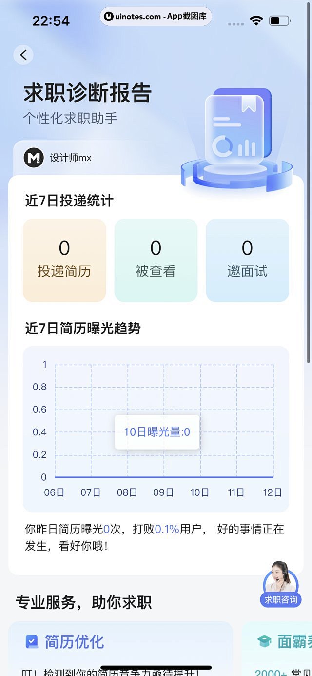 智联招聘 App 截图 343 - UI...