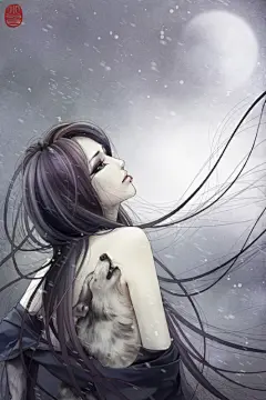 angelcat、动漫美女、美女、张小白插画、插画