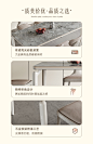 儒黛岩板餐桌椅家用客厅现代简约组合原创设计餐厅法式奶油风饭桌-tmall.com天猫