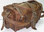 camel leather travel bag