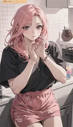 数字艺术漫画风女生插画-众图网