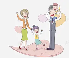 心上大笑的一家人 温馨 融洽 血缘 血缘关系 元素 免抠png 设计图片 免费下载 页面网页 平面电商 创意素材