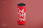 Energy Drink Can Mockup Set