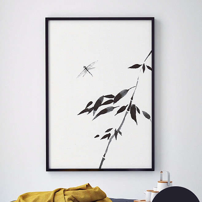 小清新装饰画沙发背景墙挂画北欧风格单联画...
