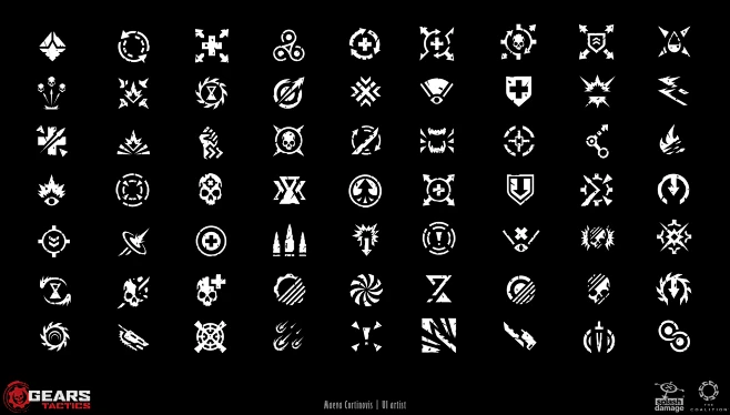 Gears Tactics - Ability and Attributes icons, Maéva Cortinovis : Some ...