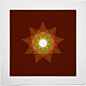 Geometry Daily /
#351 Nine-sided christmas star – Three equilateral triangles, some connections, four print colors, bang!