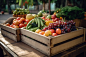 Crate with fresh fruit | Pictures of food • Foodiesfeed • Food pictures — : Download 3000+ food images ⋆ Free food images for commercial use ⋆ CC0 license ⋆ AI-generated pictures