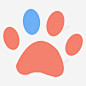 爪印踪迹猎犬图标高清素材 动物足迹 爪印 狗 猎犬 脚印 踪迹 icon 标识 标志 UI图标 设计图片 免费下载 页面网页 平面电商 创意素材