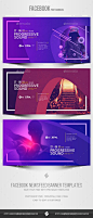 Electronic Music Party vol.37 - Facebook Post Banner Templates - Social Media Web Elements