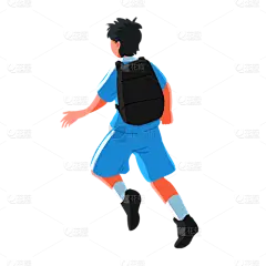 人物运动元素贴纸