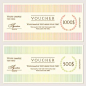 Certificate coupon design template vector 05