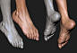 Feet Sculpting and Animation Study - Timelapse [Zbrush]