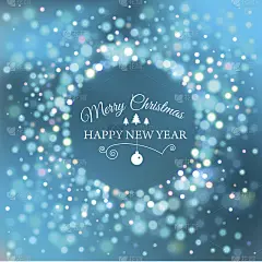 圣诞快乐电子贺卡模板。矢量插图。