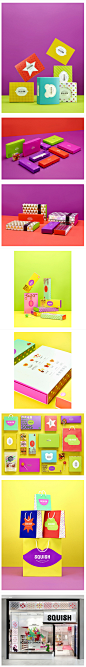 Squish Candies糖果品牌包装和店面设计