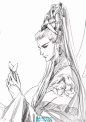 古风线稿