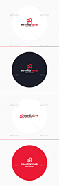 Media Love Logo • Letter M - Symbols Logo Templates
