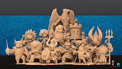 诗屿采集到3d角色白模