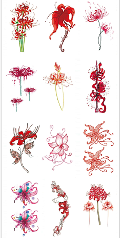彼岸花 纹身素材-花瓣网|陪你做生活的设计师
