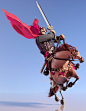 CaoCao riding on a horse