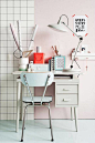  desks for small spaces colorful home office desk