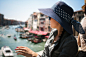 Free image: Girl on Rialto Bridge, Venice, Italy