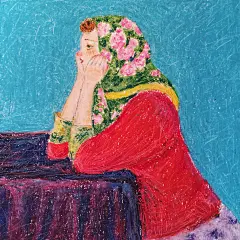 油画棒 手绘人物