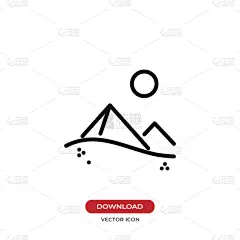 金字塔形,图标,商务,图表,模板,埃及,品牌名称,沙漠,剪影