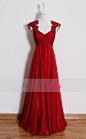 Red lace prom dress,long empire waist bridesmaid dresses,pregnant dress,cocktail dress,evening dresses,wedding party dresses,custom made