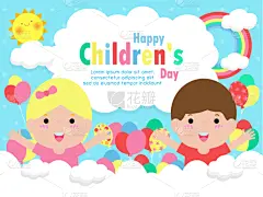 绘画插图,幸福,矢量,背景,儿童节,可爱的,贺卡,家庭,传单,玩具