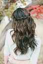 Highlighted Brunette Waterfall Twist #新娘发型# 【上锦婚纱】