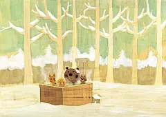 日本插画家Hisanori Yoshida（吉田尚令）的插画天真、恬静、淳美，闪动着童年的温馨光泽。