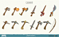 其中包括图片：Project Dragon's tools and weapons, Charlène Le Scanff (AKA Catell-Ruz)