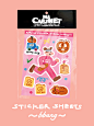 bread clinic dental doctor fitness Health pink running sticker stickers