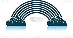 彩虹,计算机图标,云景,云,天气,现代,春天,阴影,光谱色,弯曲