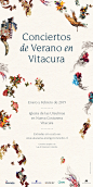 Conciertos de Verano en Vitacura : Series of posters and ads commissioned by Atacama Invest and Mozarteum Chile, to promote Conciertos de Verano en Vitacura, a classical music festival, held in Santiago, Chile. {February - March 2015}