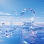 Ai generated 3d water