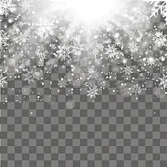 冬日冬季光效唯美雪花
