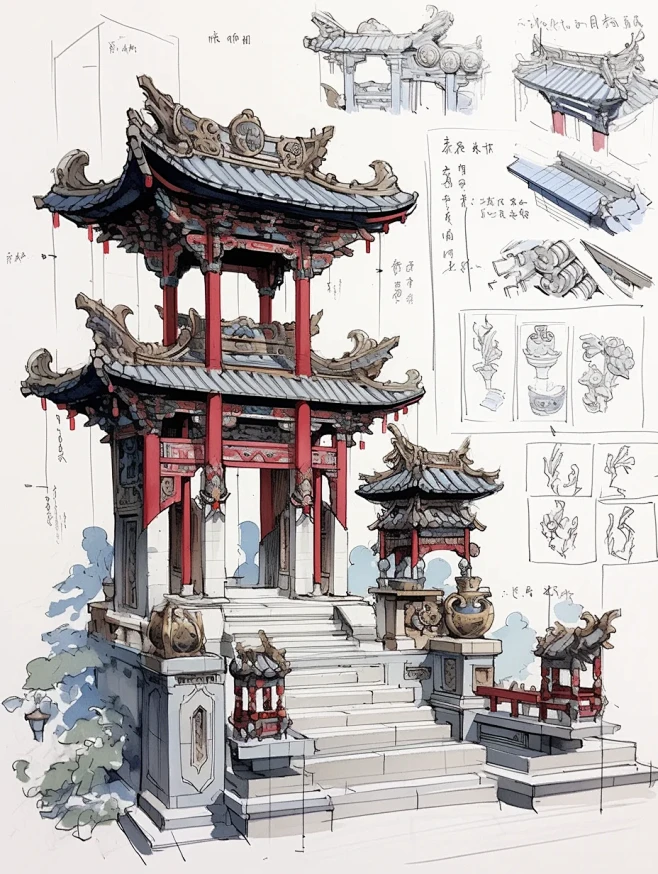 古代建筑 ｜ 古代建筑美学-花瓣网