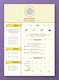 Resume and cv vector template. Awesome for job applications.